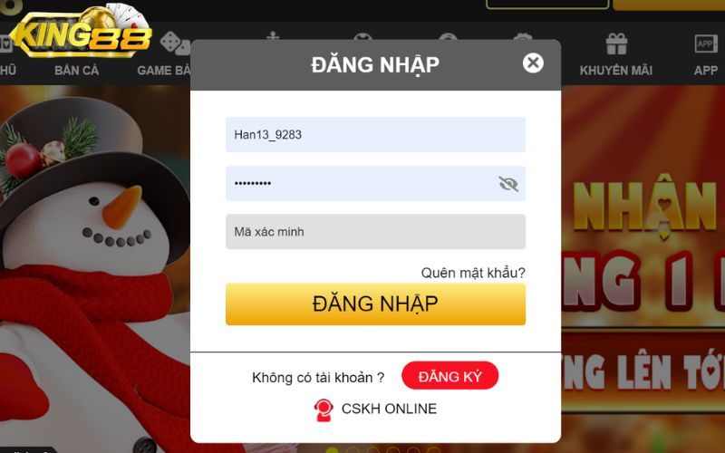 Chia sẻ cách đăng nhập KING88